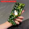 2DFlat Samsung phone case Charming Duck with Headphones in Flower Field Applicable to Galaxy S23 S24 S25ULTRA S26 A12 A14 A15 A16 A54 A55