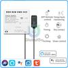 Умный WiFi 4-канальный переключатель с датчиком температуры и влажности, пассивный сухой контакт, DC 7-32V/AC 85-250V, работает с Tuya