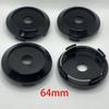 4Pcs/lot 64mm Car Wheel Center Hub Caps ABS No Logo For Rays TE37 ZE40 VOLK Advan Racing XXR Work Emotion Vossen Rims Hub Cover