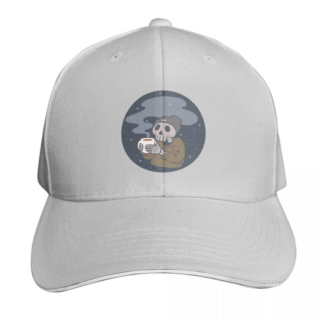 Skully Coffee Baseball Cap Unisex For Men Women Outdoor Golf Running Hiking Summer Beach Travel