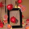 LED Rose Flower String Light Realistic Looking Battery-Powered Valentine's Day LED String Lamp Hanging Decoration