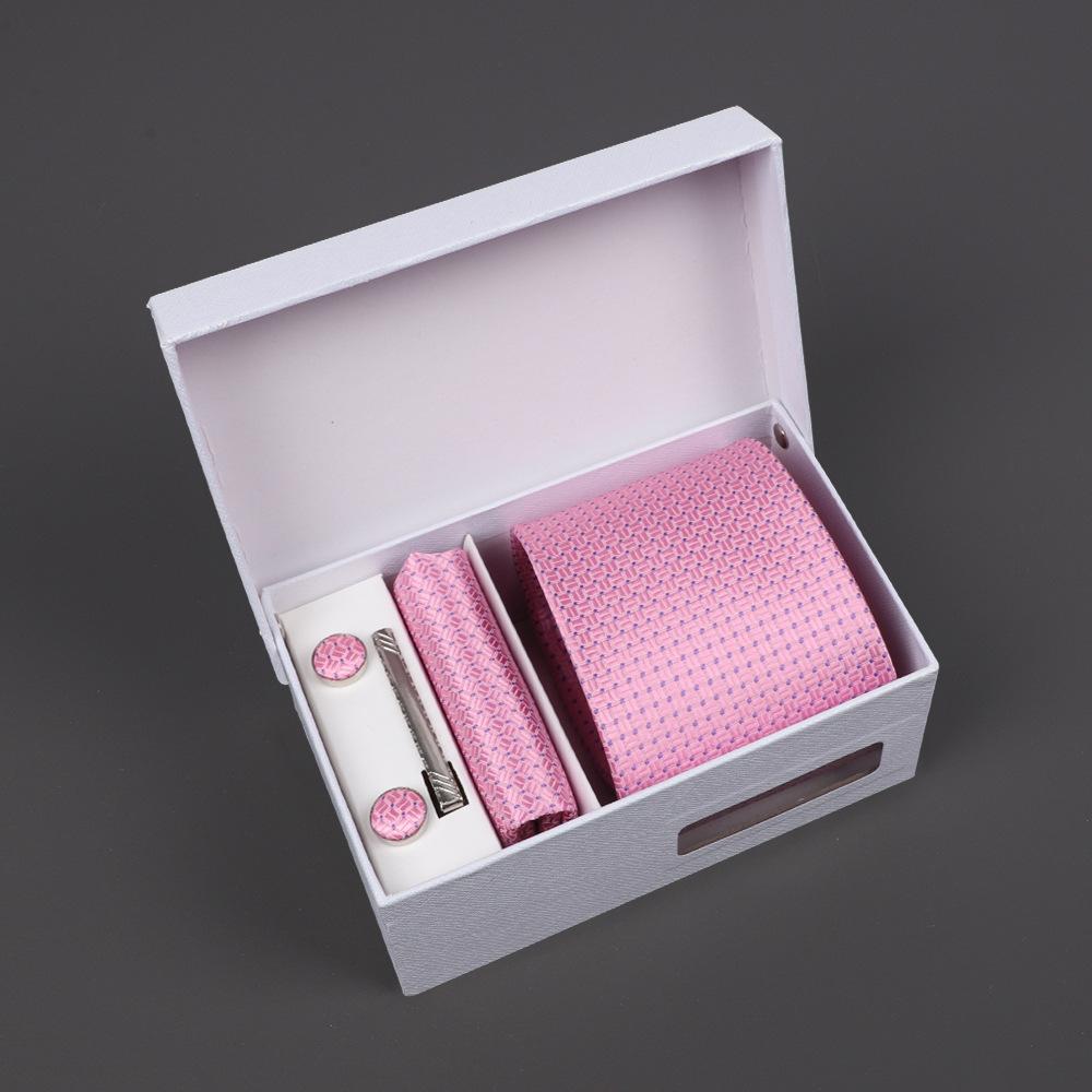 2025 Men'S Tie Premium Gift Box Jacquard Embroidered Tie Tie Logo Making