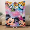 1 шт., Плед с Микки Маусом и Друзьями от Disney, Мягкий и Уютный Плед, Идеальный Подарок на День Рождения, Рождество, для Дивана, Кровати, Путешествий