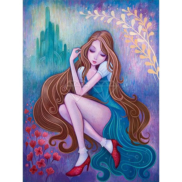 5D DIY Алмазная картина Набор Свежий комикс Красота Искусство Алмазная вышивка Стразы Украшения для дома