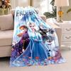 3D Printing Disney _Frozen_ Cartoon Blanket Cute Princess Aisha Princess Printed Blanket Soft and Comfortable Blanket#