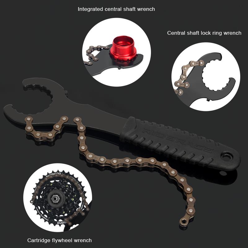 3 в 1 инструмент для снятия маховика велосипедной кассеты с цепным хлыстом ключ для снятия звездочек велосипедной кассеты инструмент для ремонта MTB
