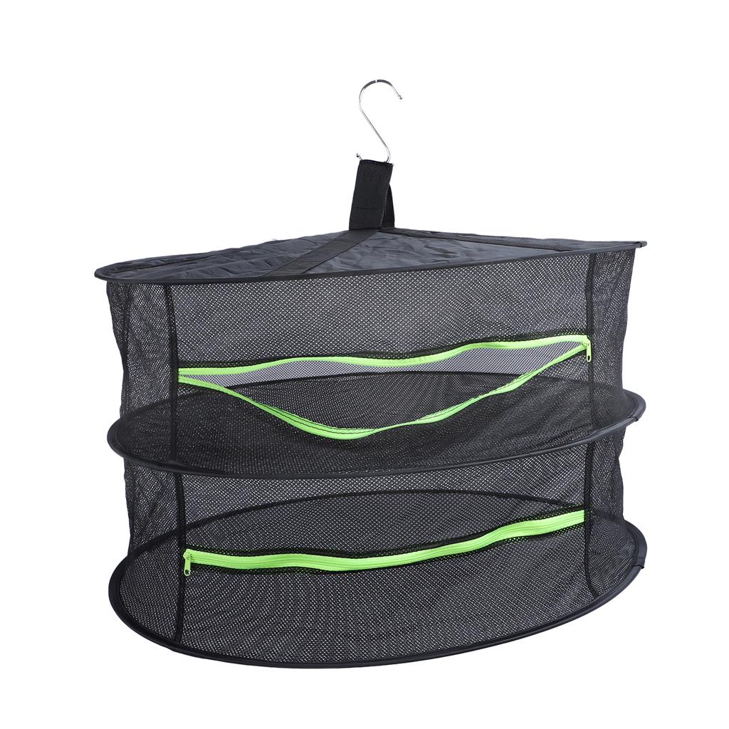 Стойка для сушки трав с застежкой-молнией, многослойная многоцелевая подвесная сетка для сушки растений для выращивания