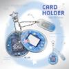 1 Inch Acrylic Keychain Y2K Style Picture Cover Keychain Portable Card Display Case  For Idol Fans
