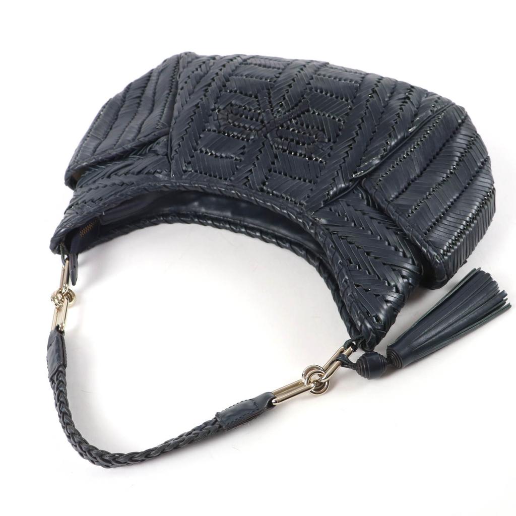 Отличная сумка ANYA HINDMARCH Neeson Hobo Bag Кожа Темно-серая кожа Женская Б/у