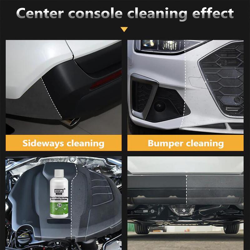 HGKJ-24 Plastic Restore Revitalizer Plastic Renovator Long Lasting Coating for Car Rubbers Refurbish Clean Gloss Black Shine