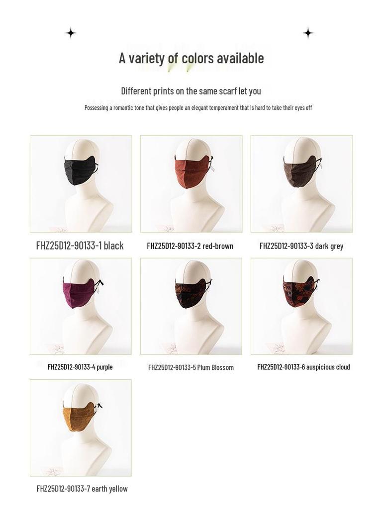 Mulberry Silk Anti-UV Adjustable Sunscreen Mask with Eye Corner Protection