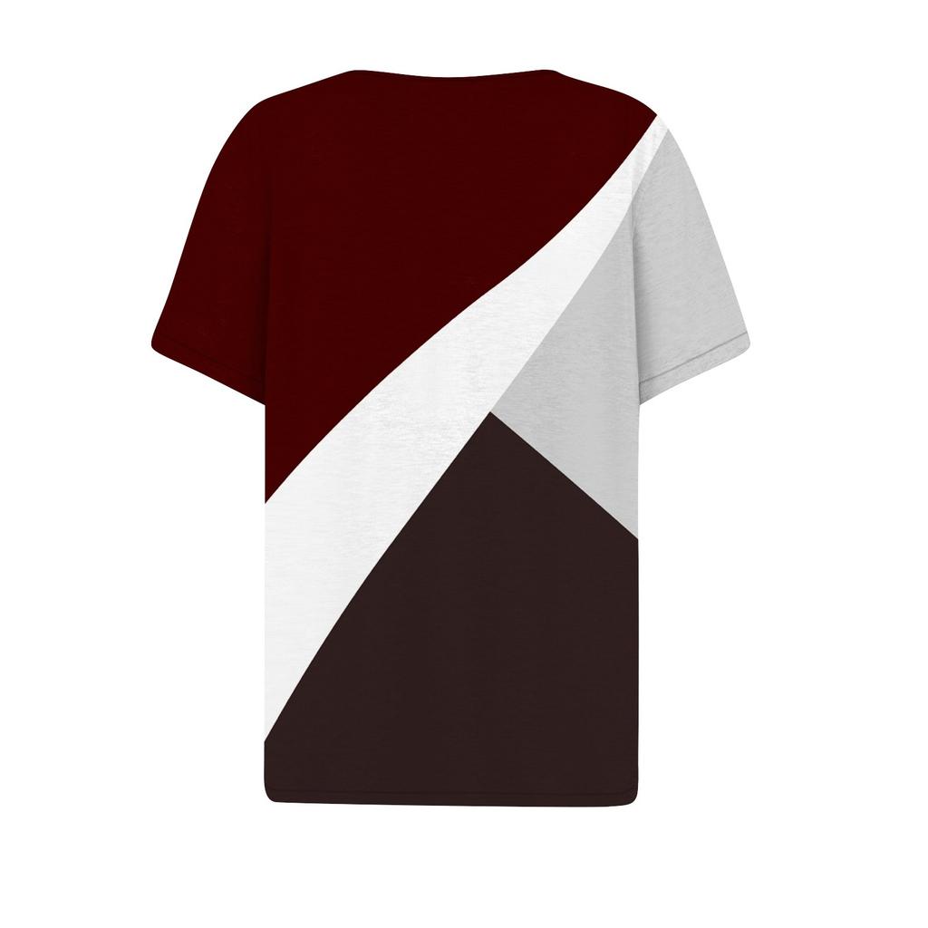 Летние женские футболки-пуловеры с короткими рукавами и V-образным вырезом, модные свободные повседневные топы Y2K, женские уличные футболки