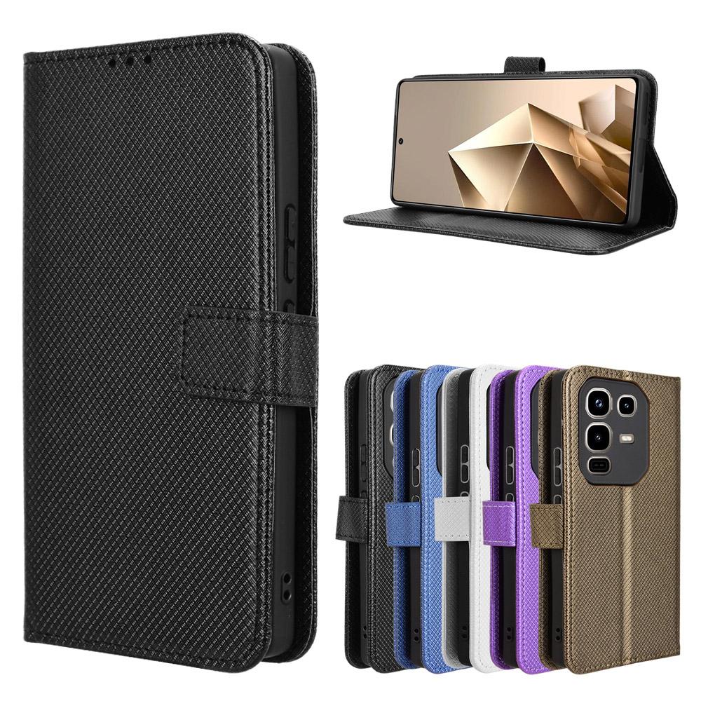 Флип-чехол для Infinix Note 50 Pro 4G из искусственной кожи с полной защитой корпуса [Flip Vintage Leather] Прочный ретро-чехол для телефона