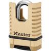 High Security Solid Brass Padlock - - M1177EURDCC - Protected Shackle - Combination - Ultra Resistant and