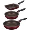 [Project Product] Durable Series Frying Pan KFH 3-piece Set Red KFH-SET3-A R
