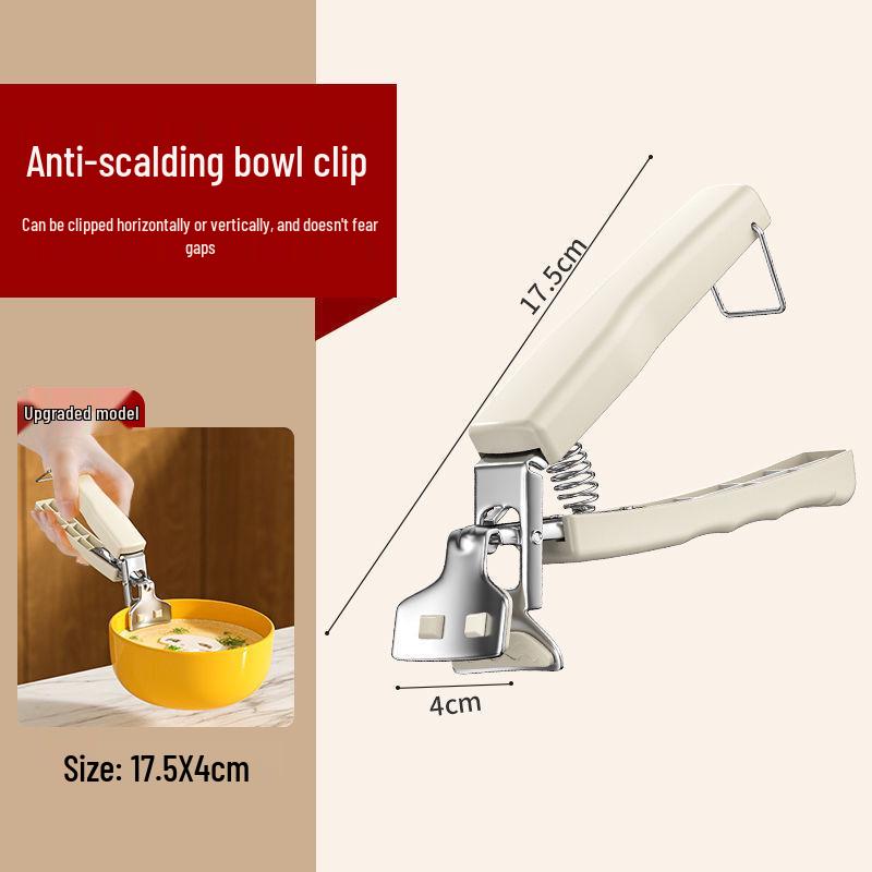 Anti-Scald Non-Slip Silicone Bowl and Plate Lifter Clip