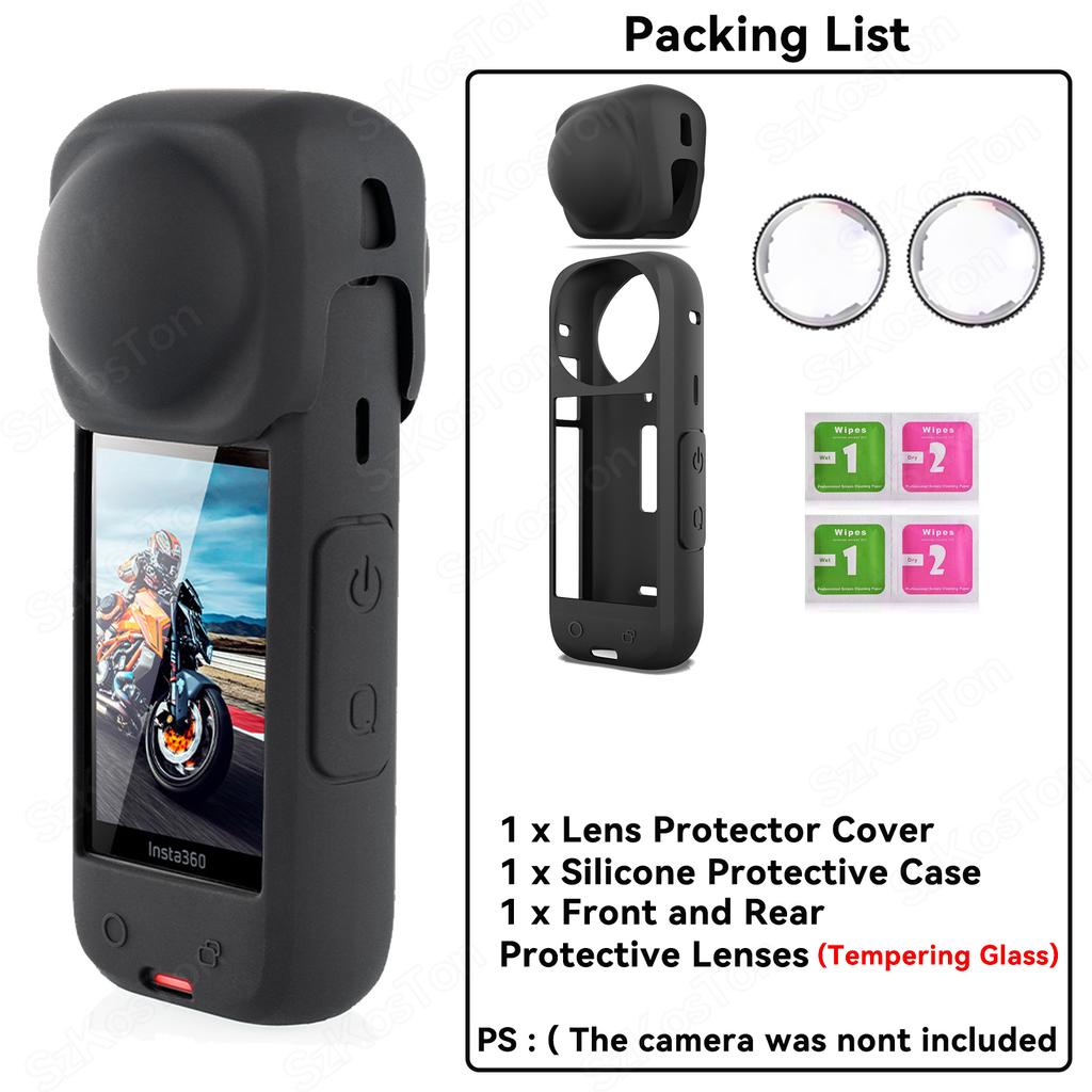 Lens Guards For Insta 360 X4 Plastics/Tempering Glass Case Lens Protector Cover for Insta360 X4 Accessorie