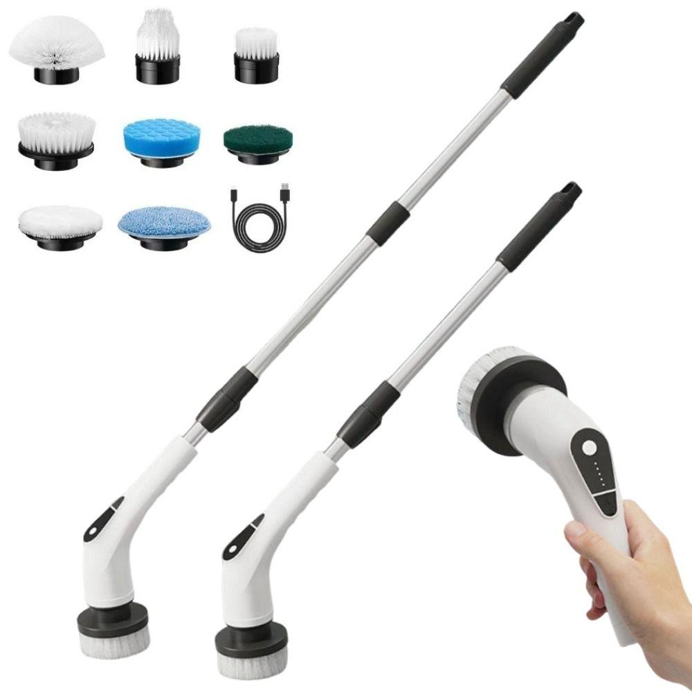 Rechargeable Electric Cleaning Brush Telescopic Window Cleaner Wireless Cleaning Brush Kitchen