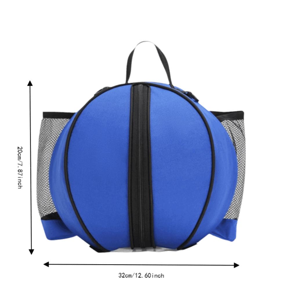 Round Sports Ball Carrier Double Mesh Pockets Ball Storage Bag Basketball Bag Outdoor Sports