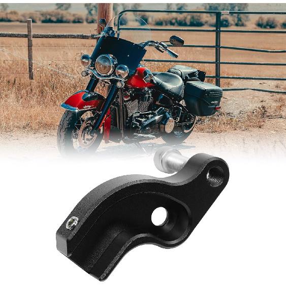 Neutral Gear Shift Assist Kit Fit for Harley Davidson Touring Softail Aluminum Alloy Neutral Shift Auxiliary Bracket Mount Black