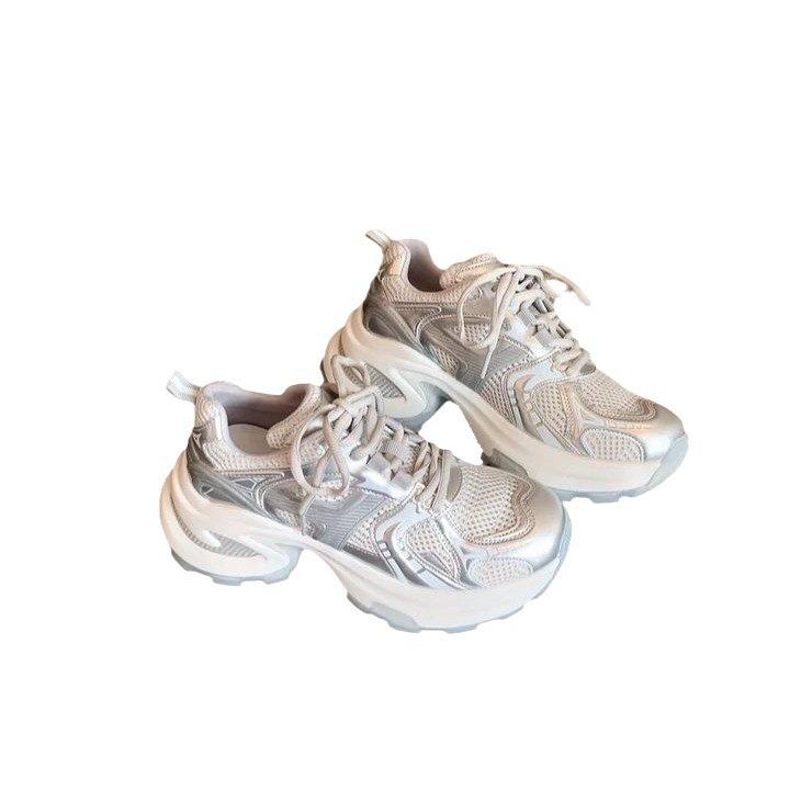 Grape Mom Studiolee легкие кроссовки дышащая сетка толстая подошва увеличивающие рост папины кроссовки женские новые модели в 2025 году