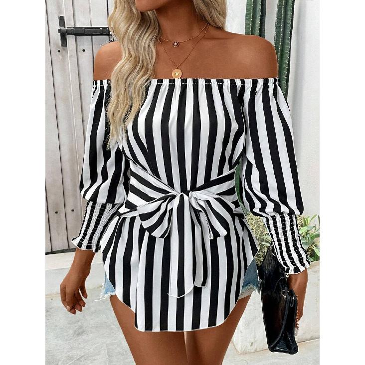 Spring And Autumn New Women'S Versatile Long Sleeve Daily Business Commuter Elegant Comfort Sexy Bottom Shirt Top