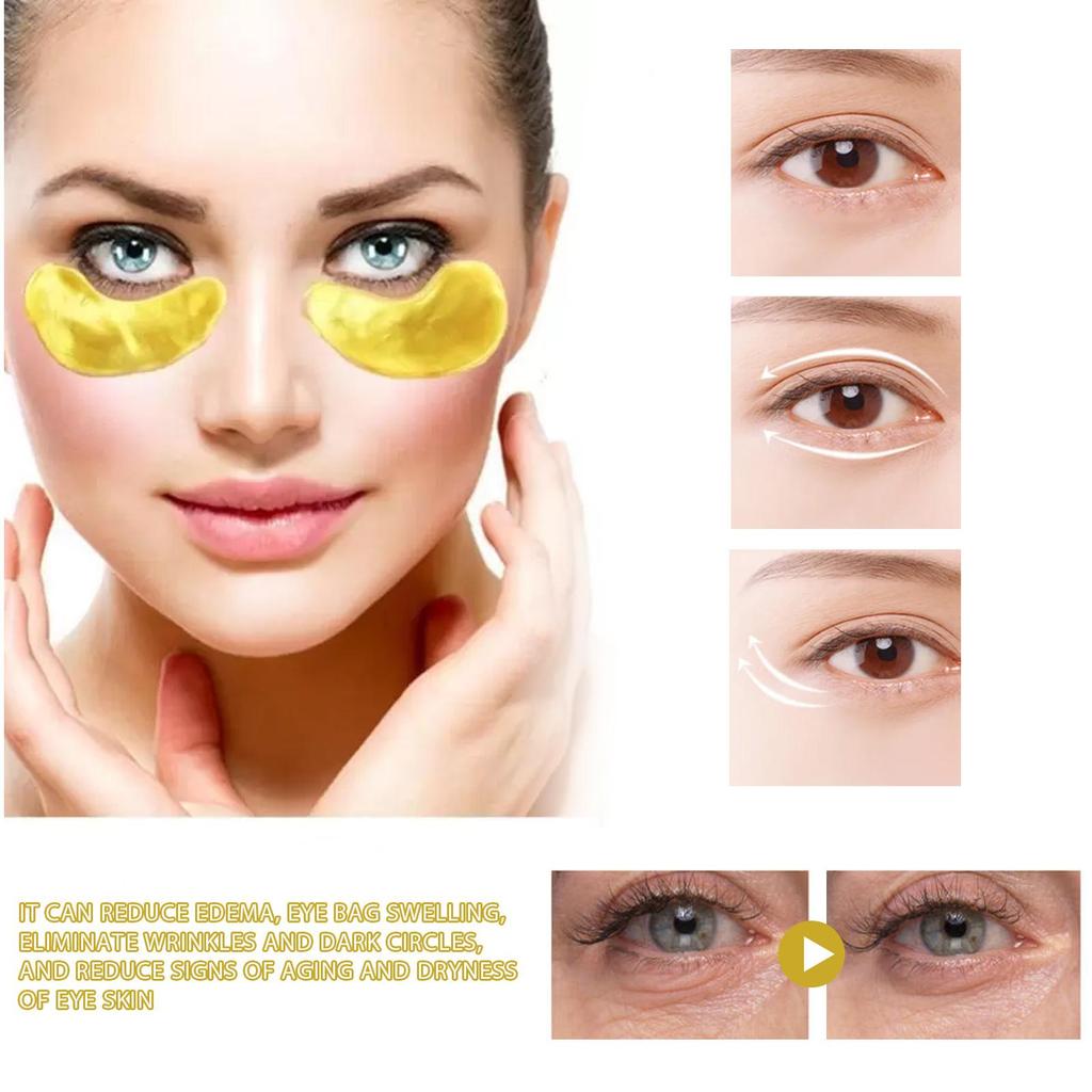 EELHOE Eye Masks (60pcs) Hydrogel eye masks, anti-aging, reduce fine lines, dark circles and eye bags, firm the eye area, moisturizing eye mask