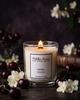 soy candle with a wooden wick + CHERRY JASMINE