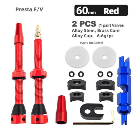 1 комплект бескамерных ниппелей с ключом, обработанные на станке с ЧПУ, сверхлегкие металлические штоки и колпачки, замена 44/60 мм МТБ