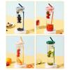 Creative Juice Cup Fruits Filter Water Bottle Plastic Outdoor Water Cup Travel Sport School Water Bottle with Straw Drinkware