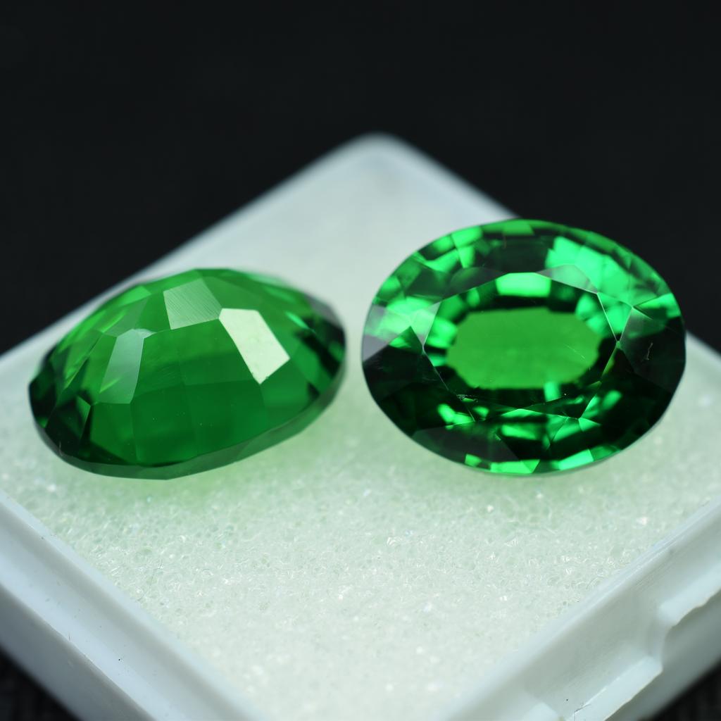 20 Ct Natural Tsavorite Garnet Loose Gemstone Quality Eye Clean Green Oval Shape