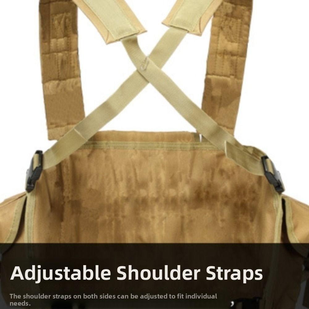 Large Capacity Climbing Chest Pocket 6-pockets Travel Storage Vest Bag Outdoor Sports