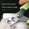 Пластиковые и Металлические Двухдырочные Маленькие Ножницы для Стрижки Когтей Питомцев Шиншилла