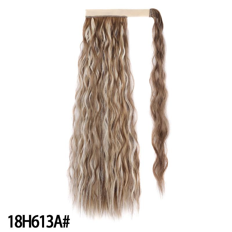 Beauty Synthetic Ponytail Fake Hair Wavy Pony Tail Hair Extension Wrap Brown Blonde Hair