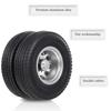 Compatible with Tamiya 1/14 RC Tractor Truck Aluminum Alloy Front & Rear Truck Wheel Rim Tires 6PCS