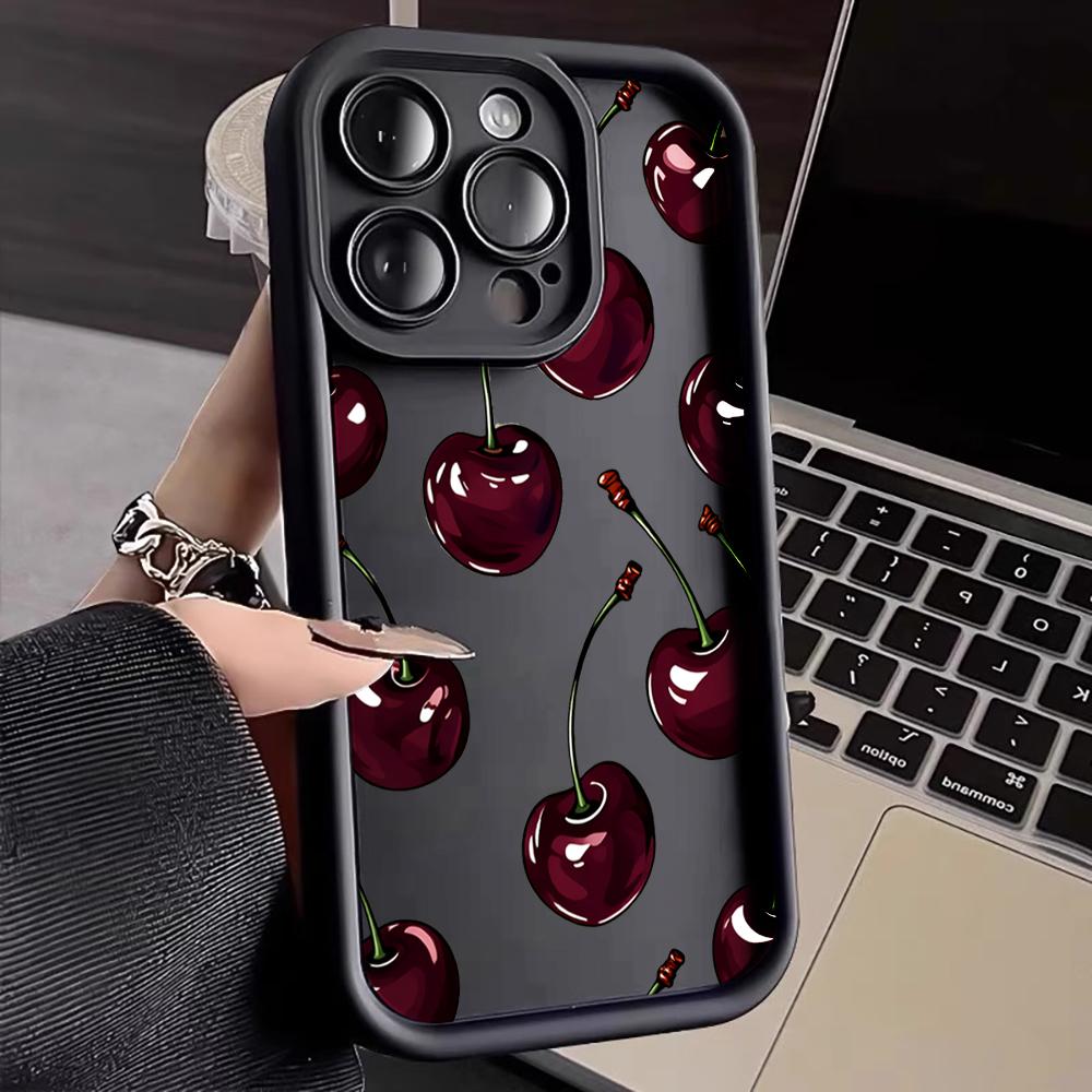 Роскошный темно-вишневый Чехол для iPhone 16 15 14 7 8 Plus XS XR X Чехол для телефона для iPhone 17 16 15 14 13 12 11 Pro Max Ударопрочный Coques
