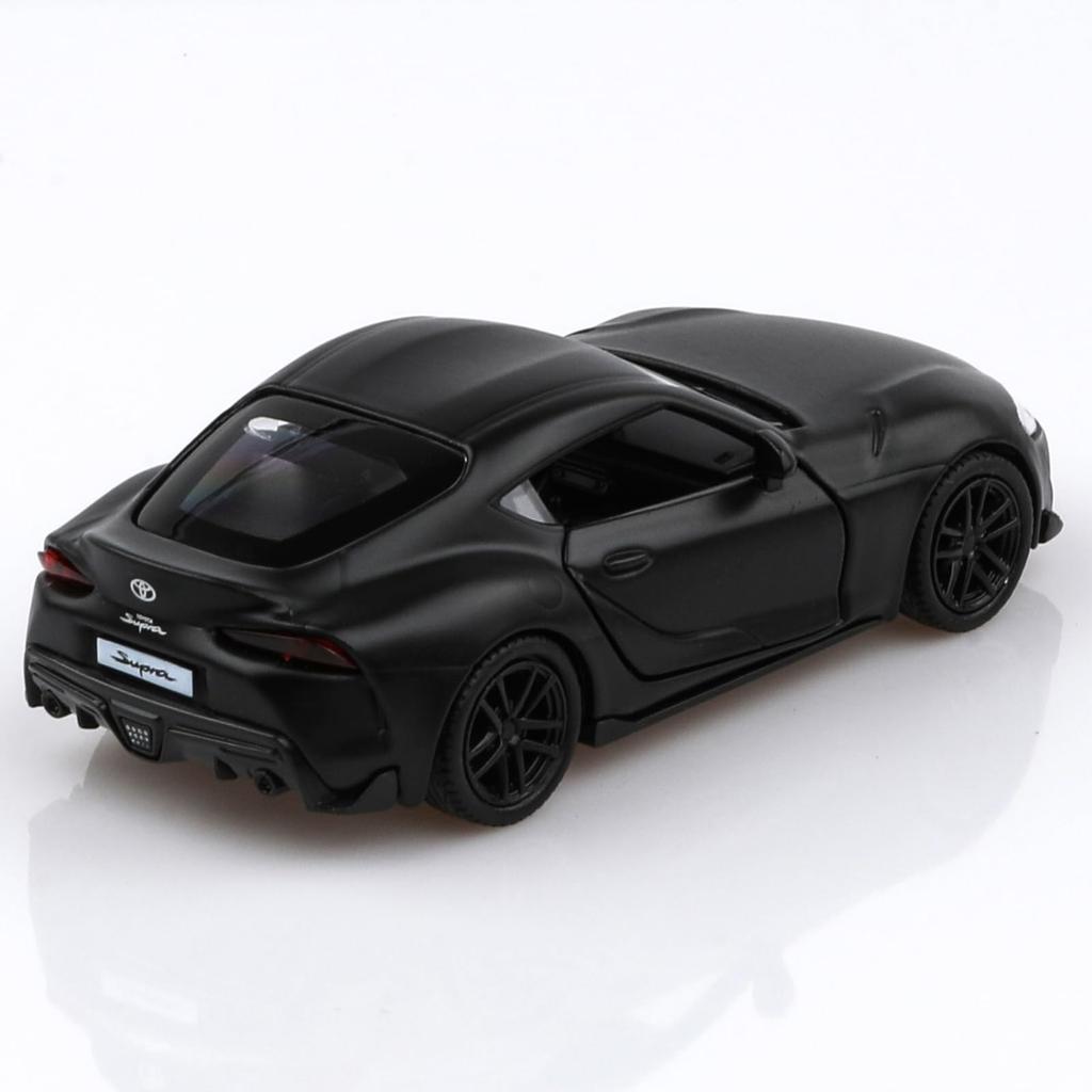 TOKAXI Масштаб 1/36 2020 Toyota Supra Модель автомобиля из литого металла, Игрушечная машинка с механизмом оттягивания, Подарок для мальчиков и девочек (черный)