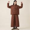 Женский зимний костюм, новый высококачественный утепленный хлопковый пальто, свободные широкие хлопковые брюки, комплект из двух предметов Mizhai