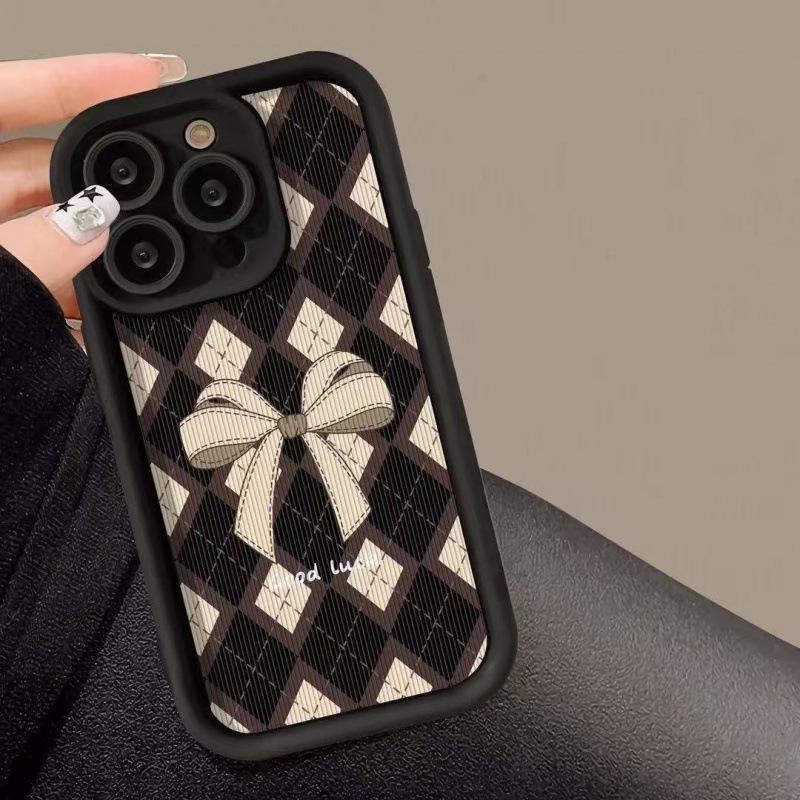 iPhone 17 Case: Diamond Pattern, Compatible with 12 to 17 Pro Max Models