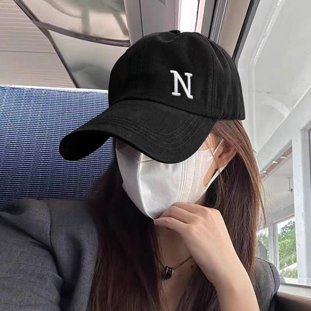 N Letter Embroidery Sun Hat Adjustable Visor Cap New Baseball Cap  Outdoor