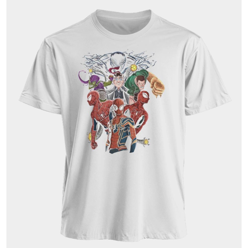 Мужские и женские футболки Человек-паук Веном Летние Американские Весенне-осенние Свободные Панк Харадзюку Y2k Нишевые С короткими рукавами