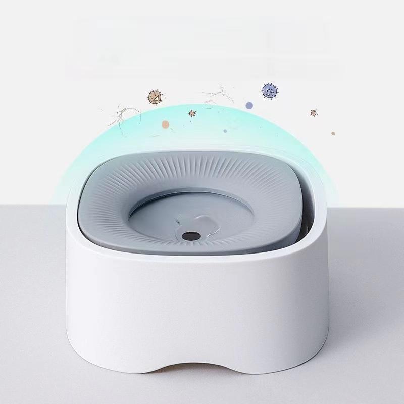 Миска для питьевой воды для собак, плавающая, не смачивающая рот, миска для кошек без пролития, диспенсер для питьевой воды, пластиковая миска для собак с защитой от перелива