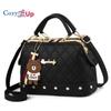 Cozy Up Crossbody Bags for Women Leather Quilted Shoulder Bag with Chain Strap Trendy Clutch Satchel Ladies Evening Bag