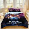 KPop D-Demon Hunters Bedding Set Single Halloween Costume Bedding Set - 2-3 Piece Comforter Quilt Duvet Cover Pillow Case Sets