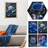 30x40cm Rose Flower Diamond Painting Full Round Square Diamond Living Room Bedroom Decorative Artwork DIY Kit