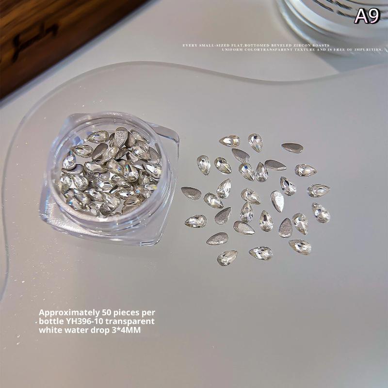 Смешанные циркониевые стразы для ногтей, блестящие бриллианты для ногтей, плоские драгоценные камни для ногтей, стеклянные камни, украшение для ногтей, шарм для ногтей, DIY маникюрное искусство
