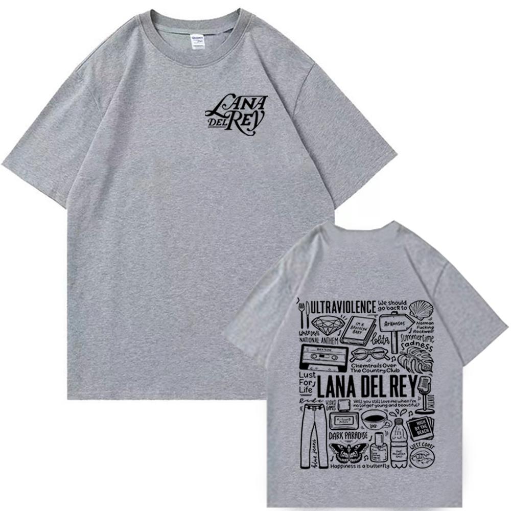 Футболка Lana Del Rey Футболка Lana Del Rey Music Футболка Lana Del Rey Merch Подарок для поклонника Lana Del Rey Футболки с коротким рукавом и круглым вырезом