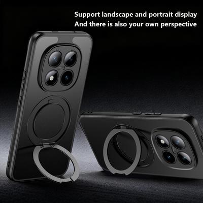 Для Xiaomi POCO M8 Pro Чехол Жесткий С Кольцом-Подставкой Магнитный MagSafe Защитная Задняя Крышка Для Xiaomi POCO M8 M8Pro Корпус Телефона