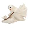 Unique Ghostly Walking Dog Statue Resins Crafts Figurine Ornament for Halloween Festivals Home and Garden Decoration