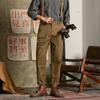 Men Japanese Overalls Strap Pants Cotton Dungaree Jumpsuits Pants Casual Vintage Suspender Straight Trousers